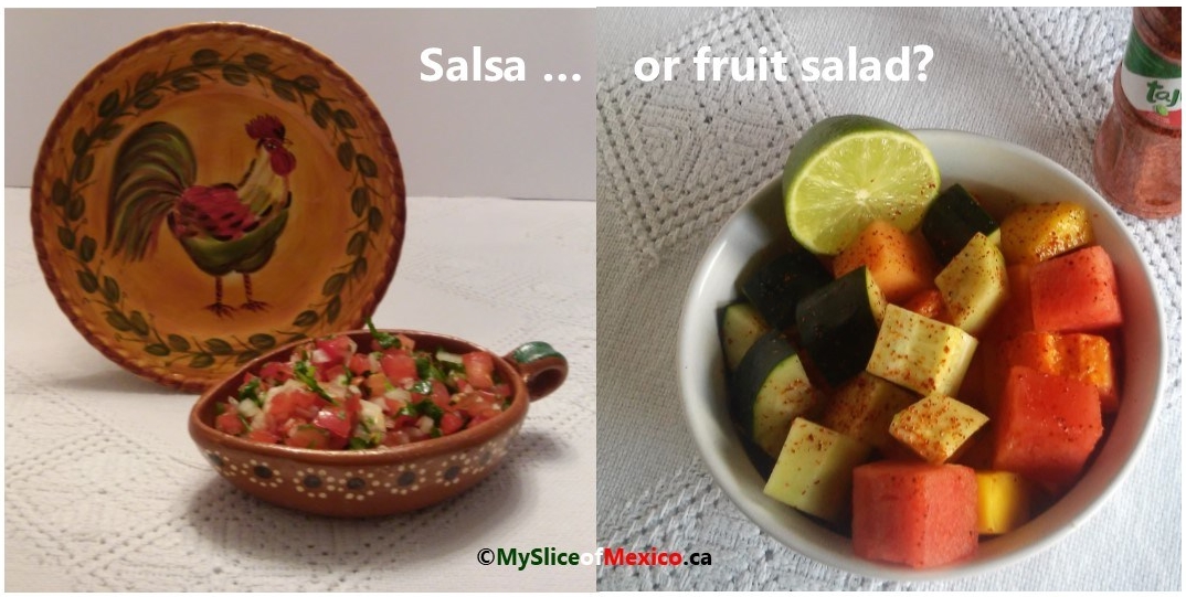 pico de gallo, salsa and salad