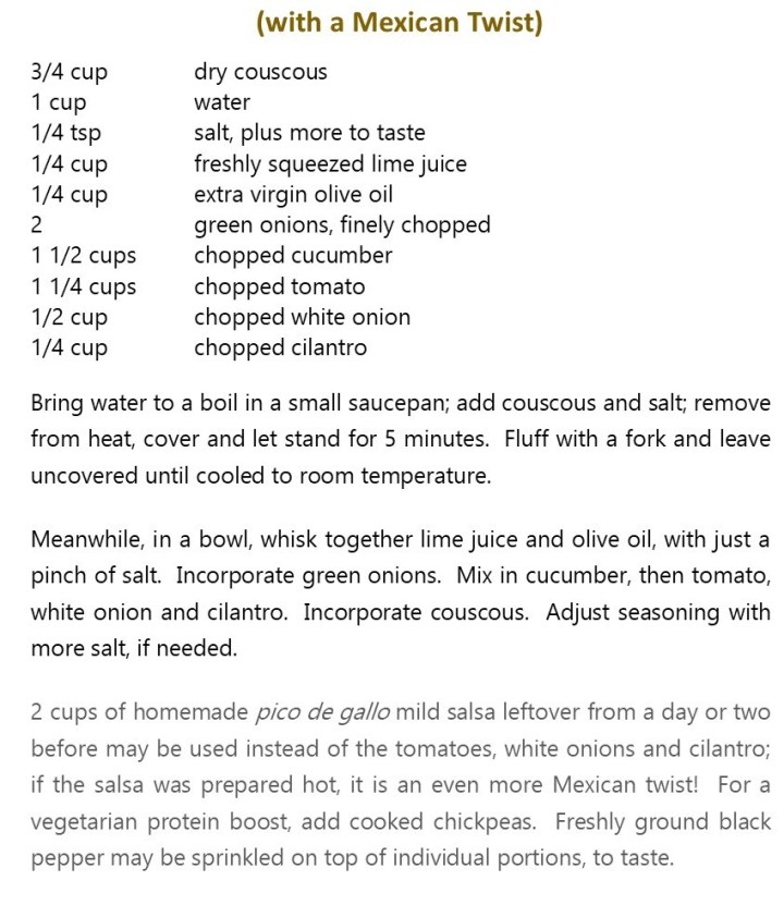 Couscous salad no title