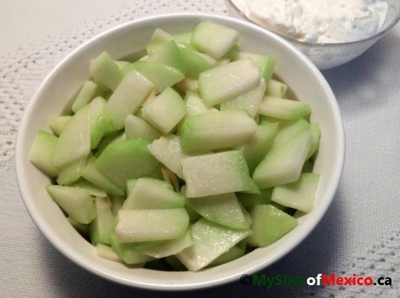 06 plated chayotes close up