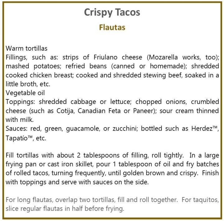 Flautas My Slice of Mexico