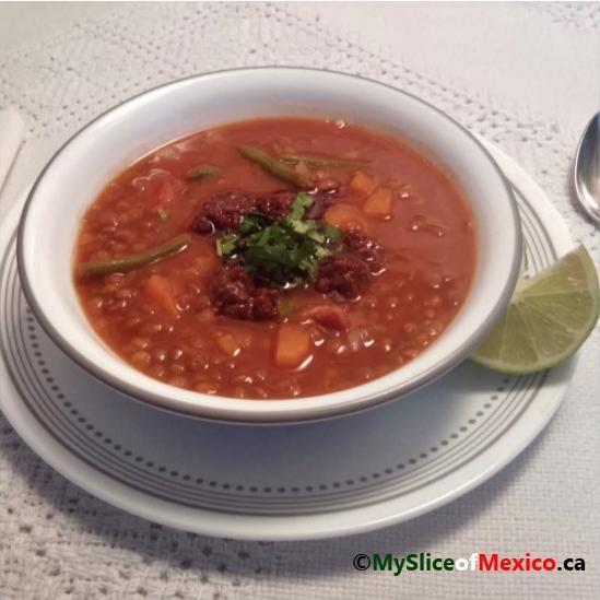 lentil soup with chorizo logo