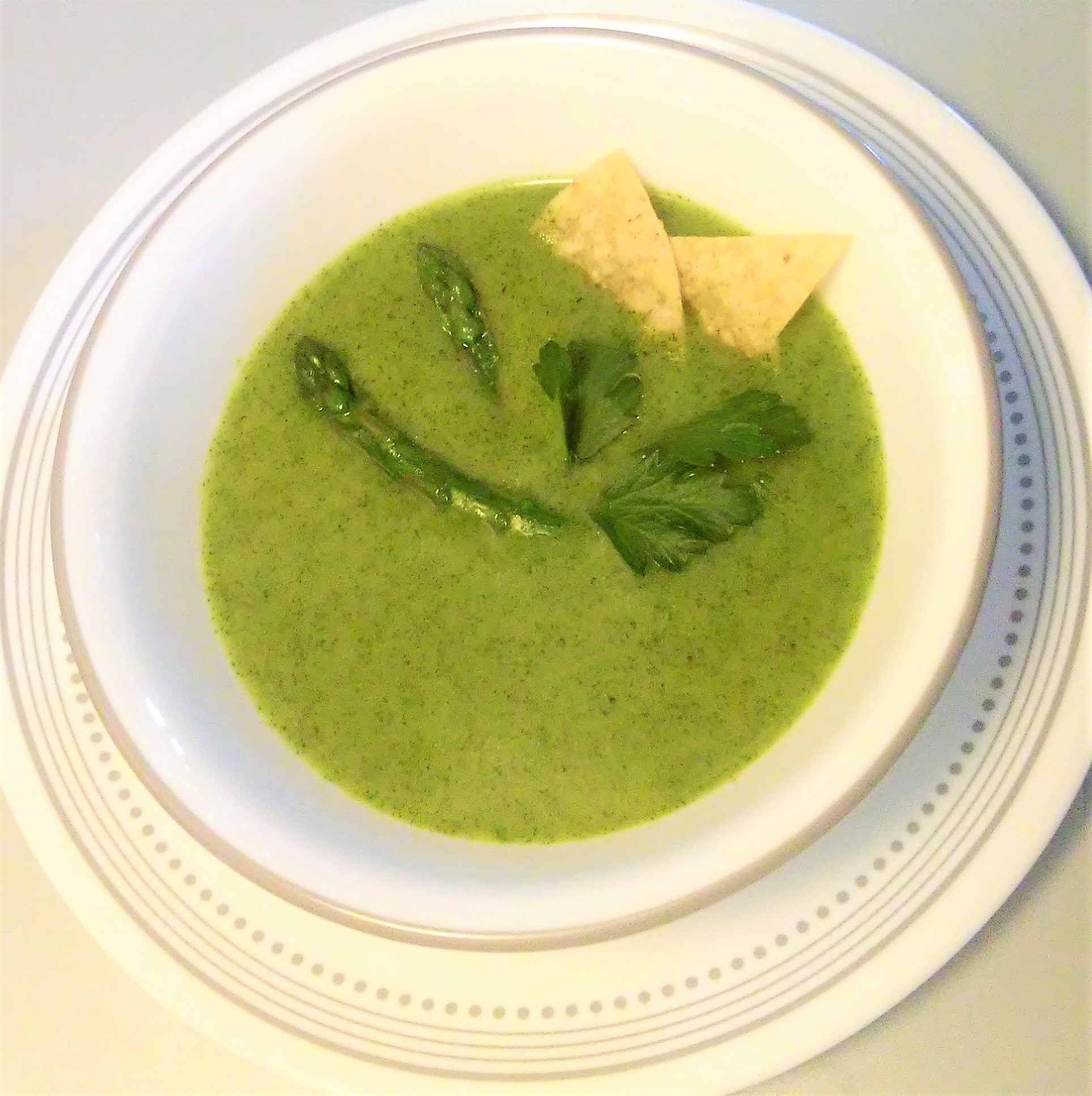 sopa de cilantro y esparragos My Slice of Mexico
