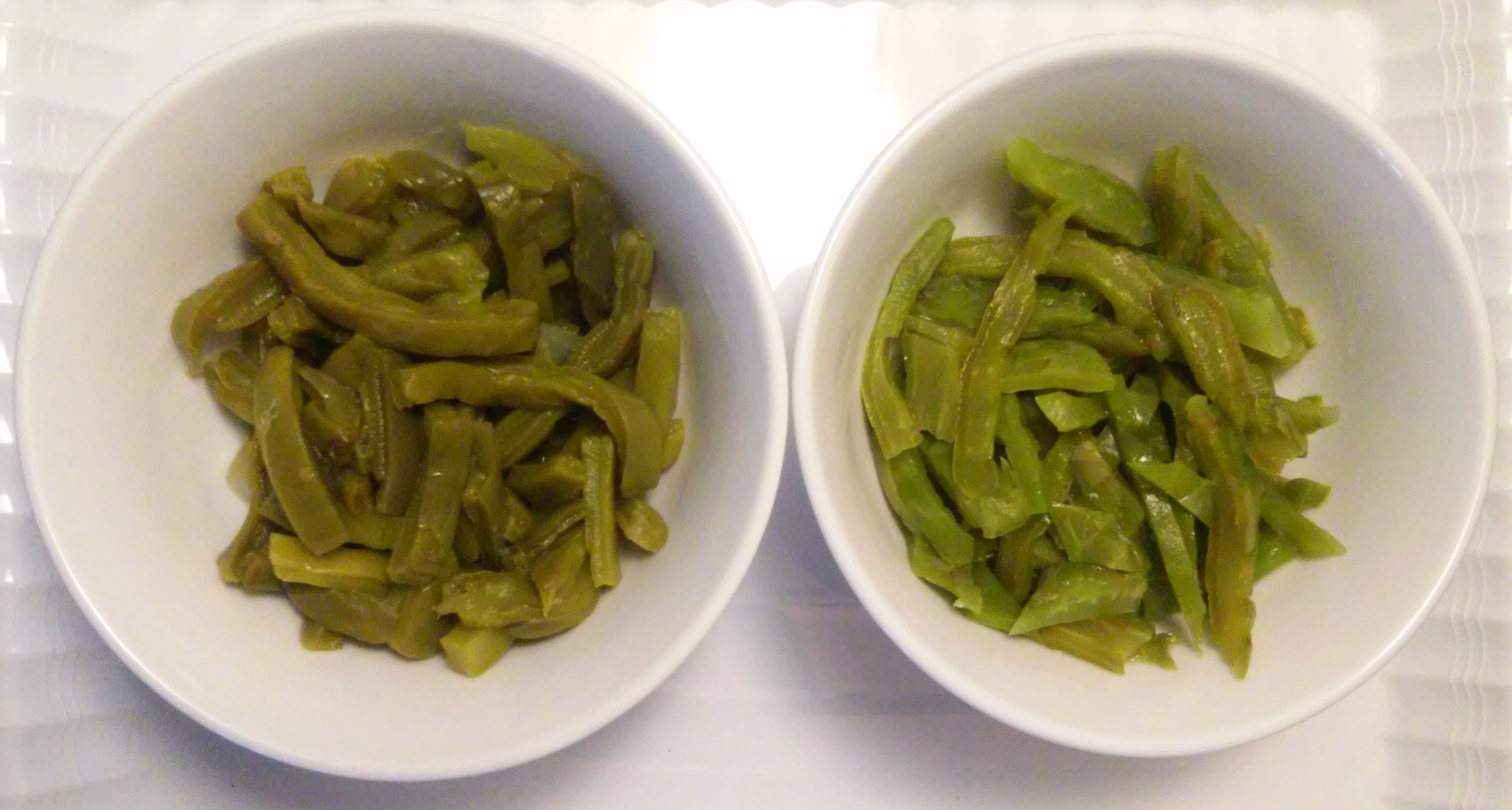 canned vs freshly cooked cactus