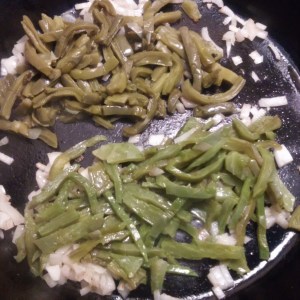 sauteed cactus nopalitos