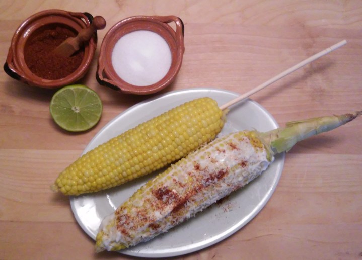 Mexican corn on the cob