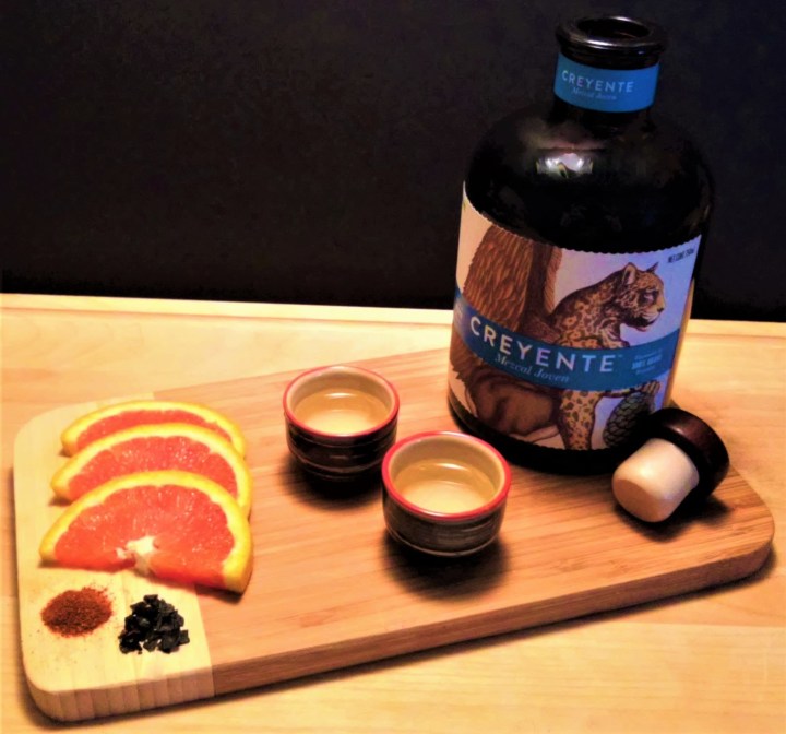 mezcal with orange slices My Slice of Mexico