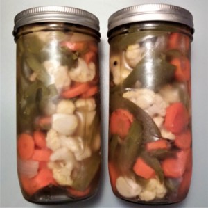 pickled jalapenos with vegetables