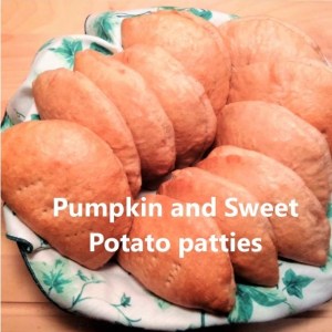 pumpkin and sweet potato patties