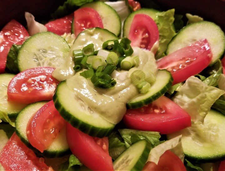 Garden Salad with Avocado&nbsp;Dressing