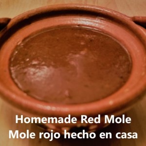 homemade red mole cover