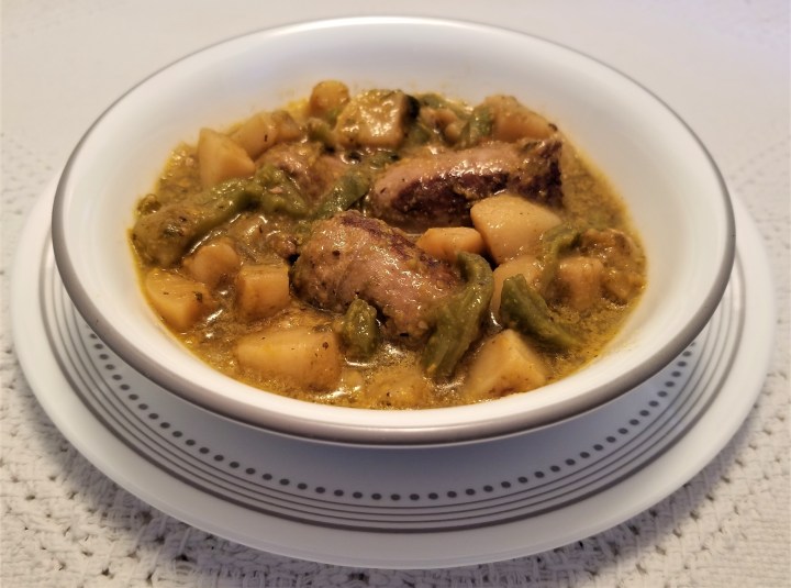 Mexican Sausage in Green Sauce with Paddle&nbsp;Cacti