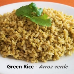 Green rice - Arroz verde
