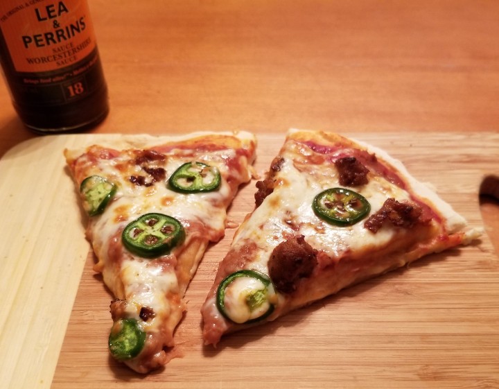 004 Sliced Mexican style pizza