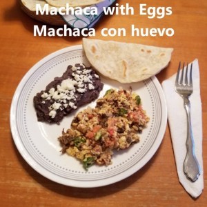 Machaca with eggs