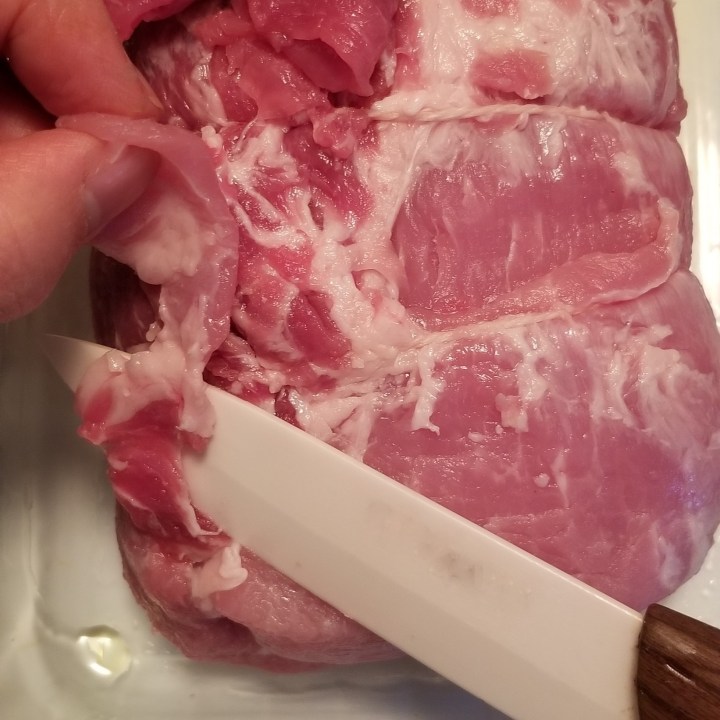 002 trim fat and a little meat