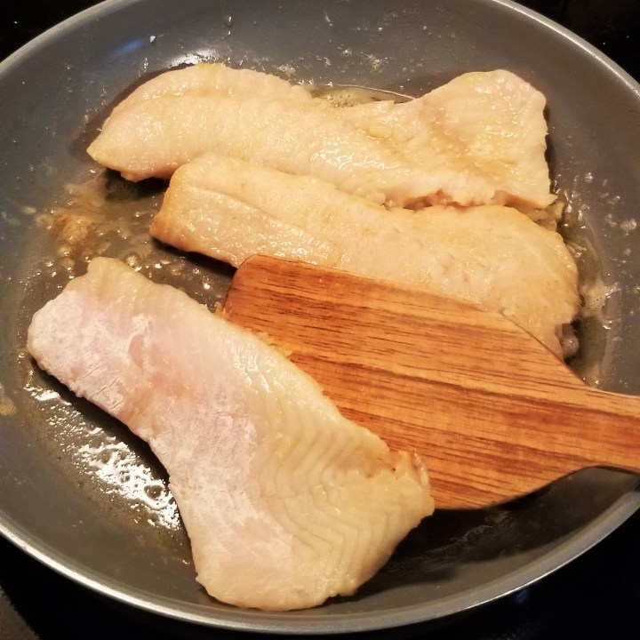 035 fry fish in olive oil and butter