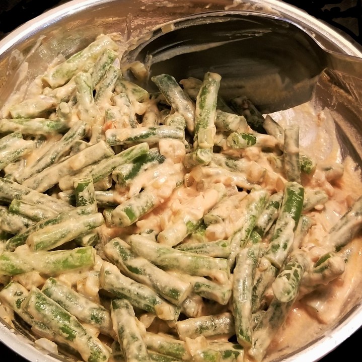 008 green beans in creamy chipotle