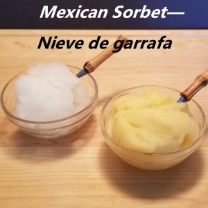 Nieve de garrafa Mexican Sorbet My Slice of Mexico