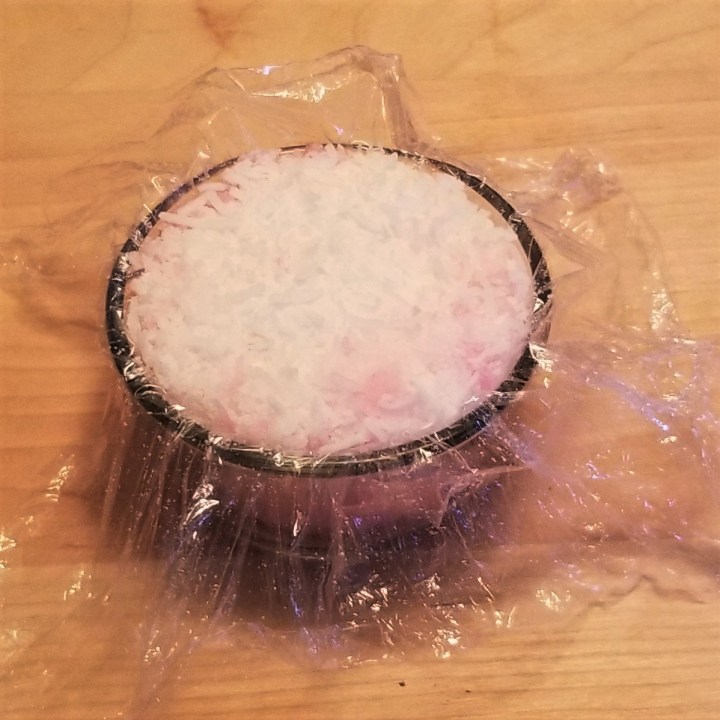 009 line container before layering mixtures