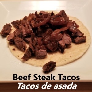 Steak taco - taco de asada My Slice of Mexico
