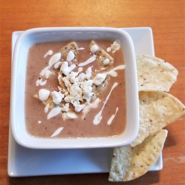 006 add crumbled fresh cheese and cream (vegetarian)