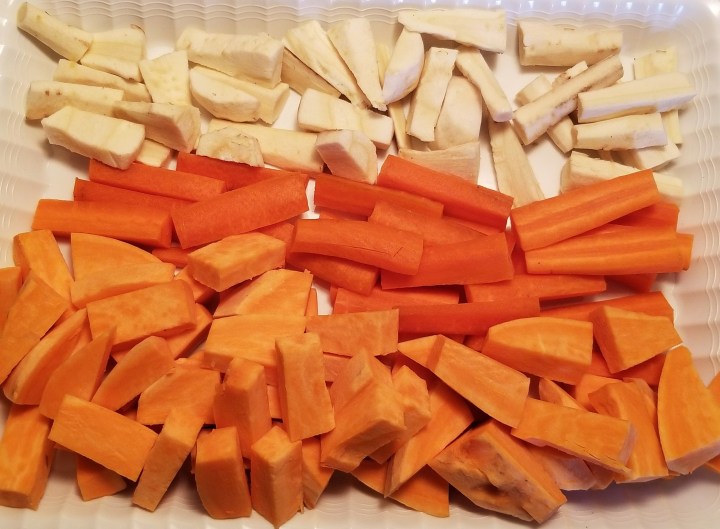 002 roots peeled and cut up