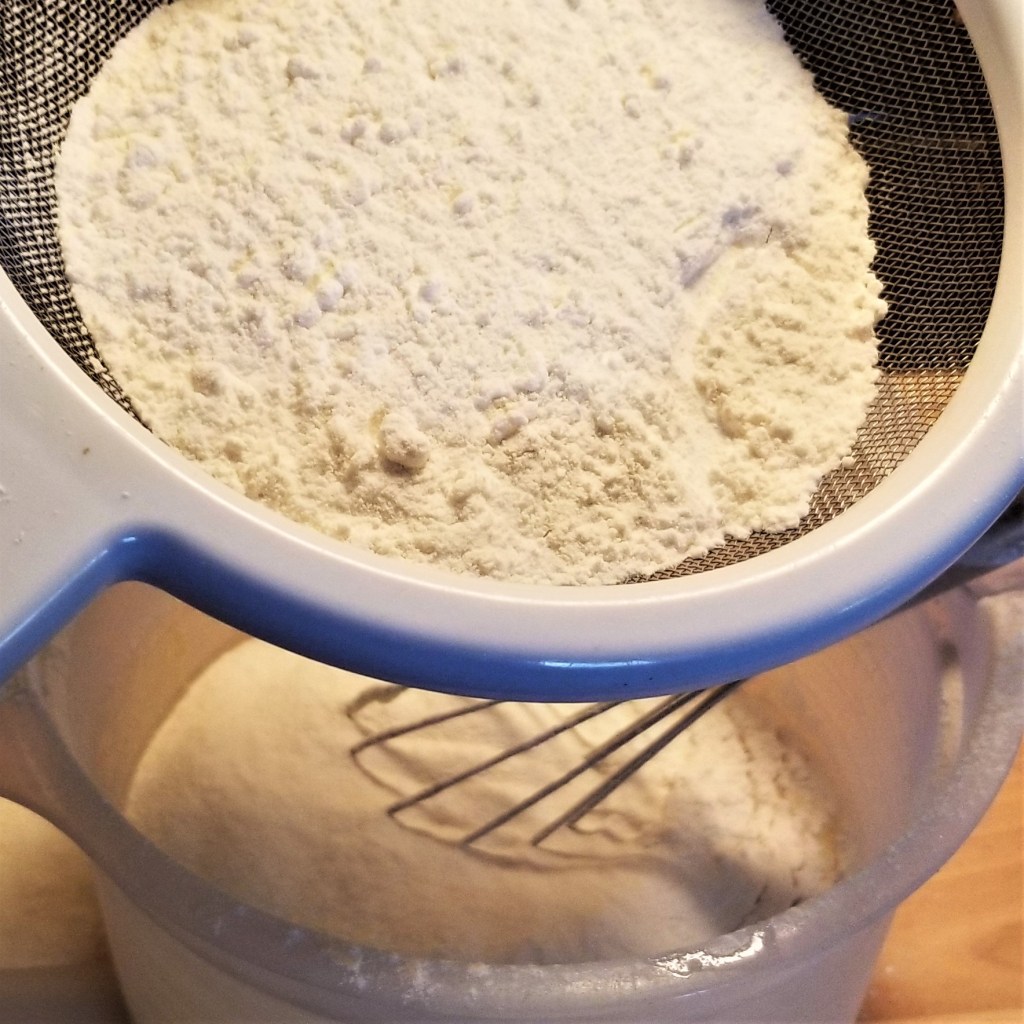 Sifting dry ingredients for banana bread My Slice of Mexico