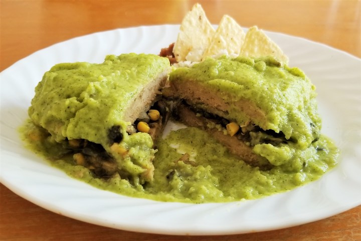 Chicken Breasts with Huitlacoche (Vegetarian&nbsp;Option)