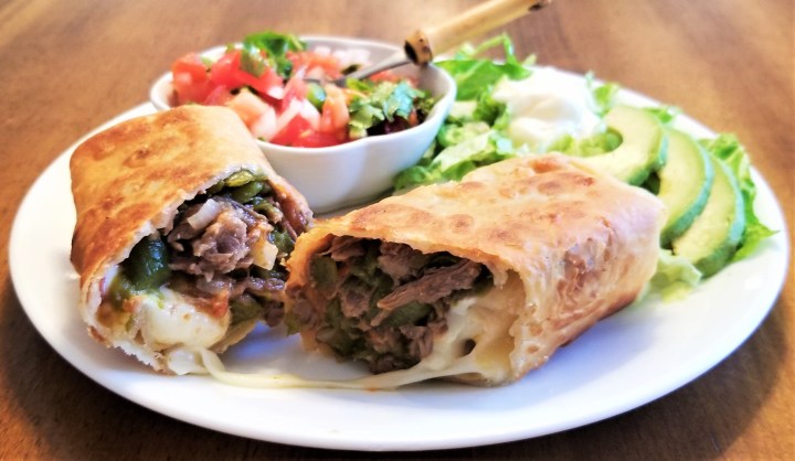 Beef and Green Chili Pepper&nbsp;Chimichangas