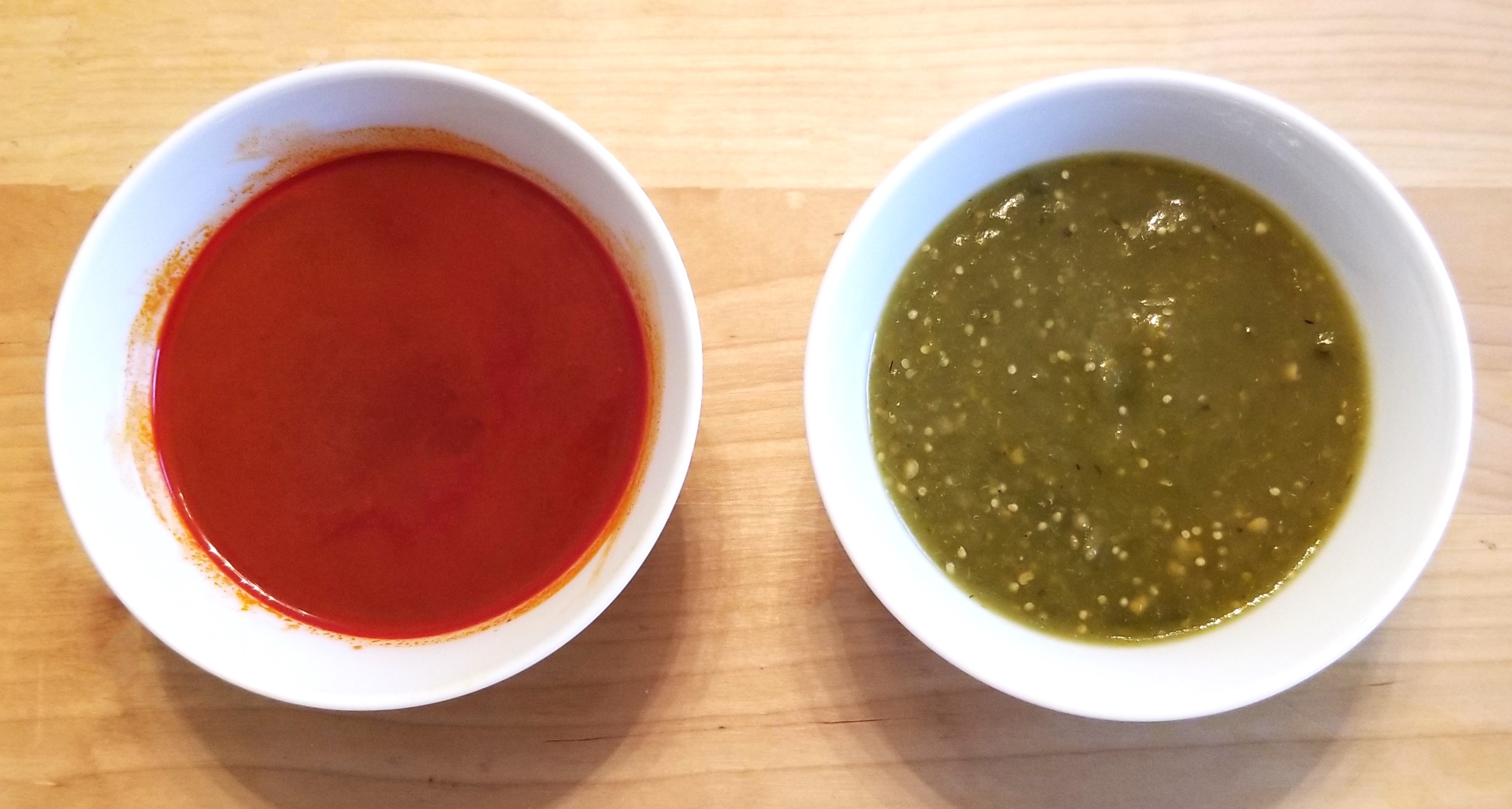 015 red and green sauces