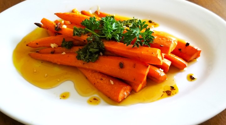 Cider Reduction and Chimichurri Roasted&nbsp;Carrots