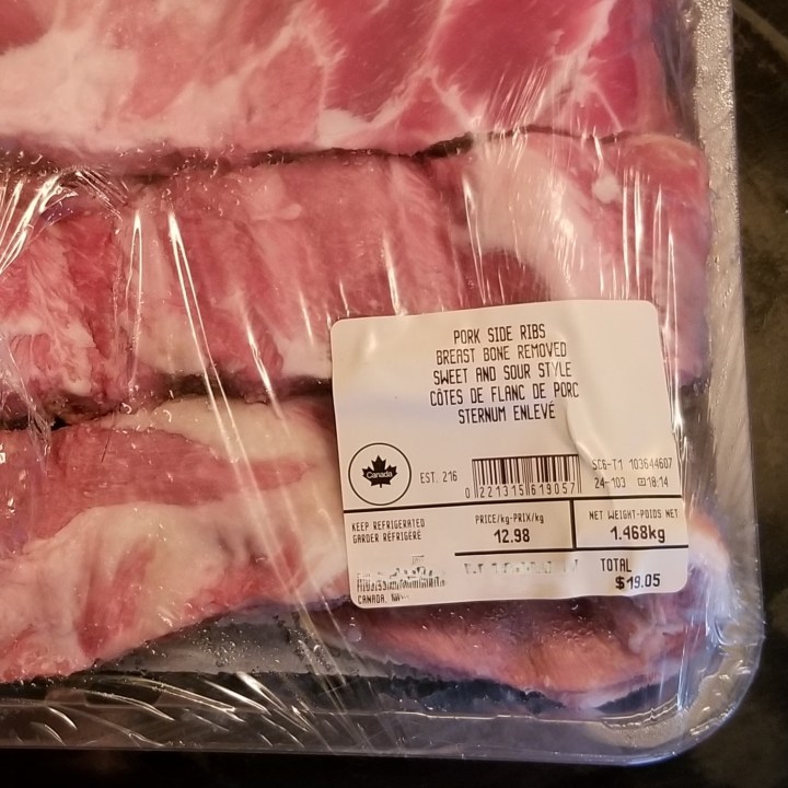 Fish Ribs Label Pork Ribs and Paddle Cactus – Costillas con nopal – My Slice of Mexico