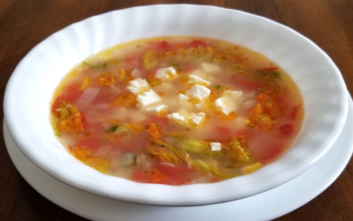 Squash Flower Soup – Sopa de Flor de&nbsp;Calabaza